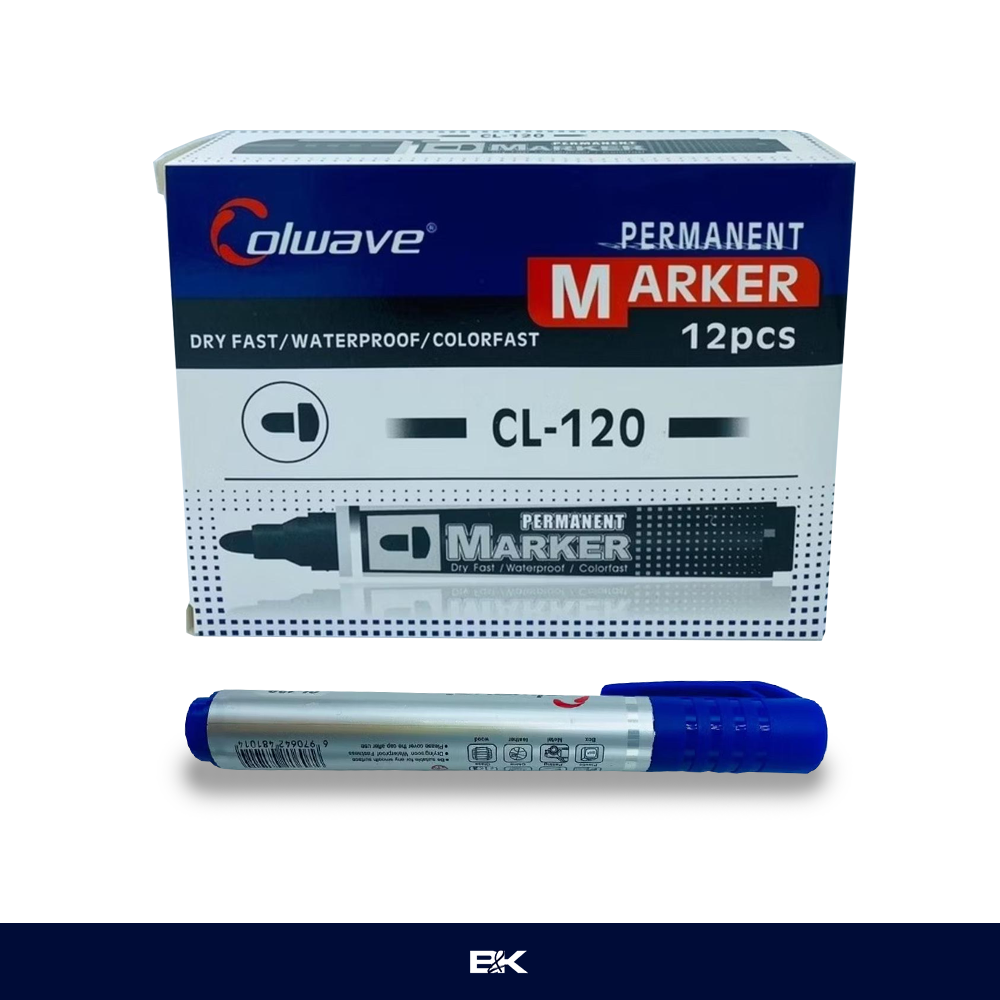 CANETÃO PERMANENTE AZUL CL-120A | CX. C/12