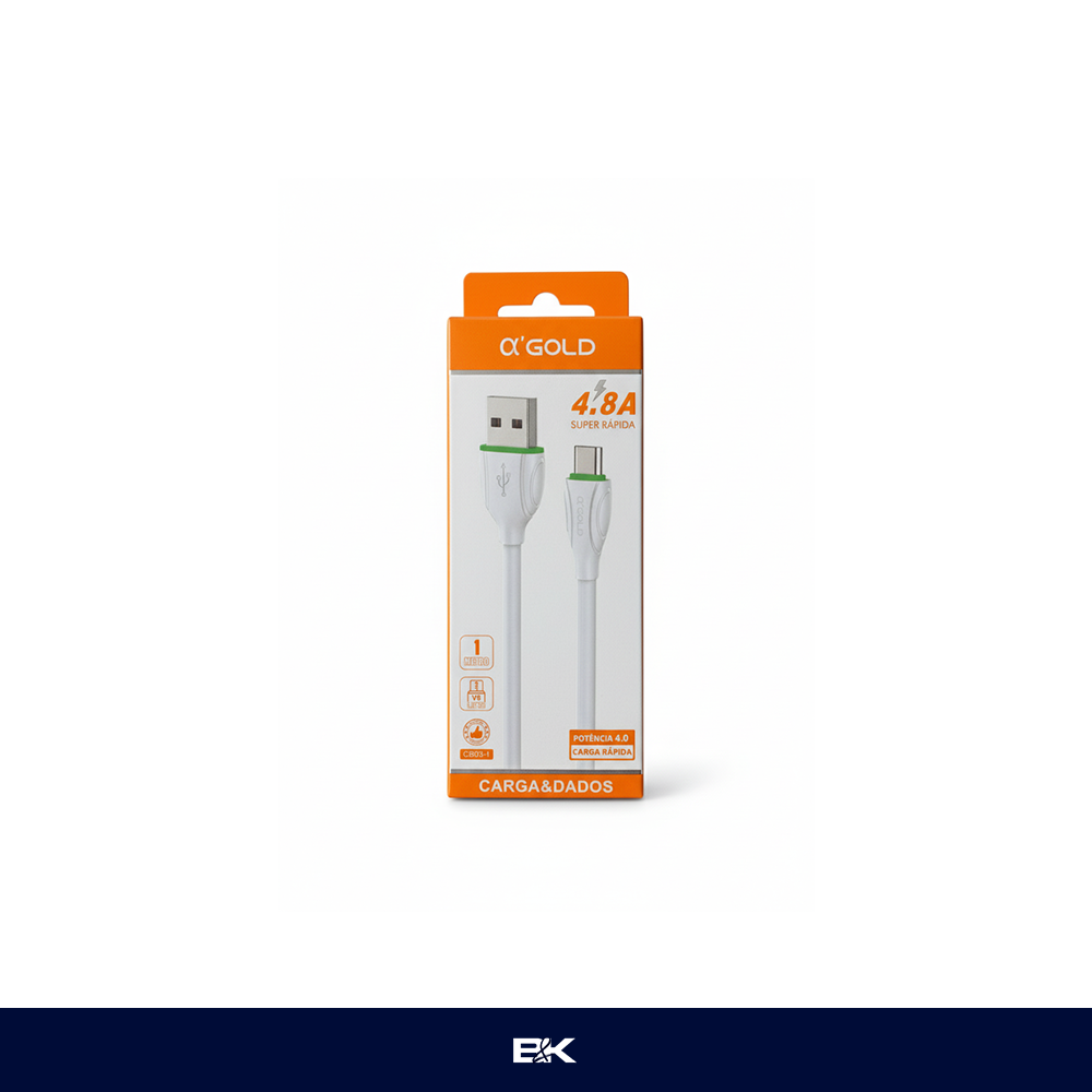 CABO DE DADOS A'GOLD 4.8A CB03-1 V8