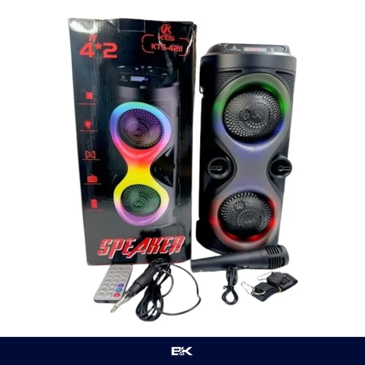 CAIXA DE SOM 48CM COM MICROFONE KTS-4211