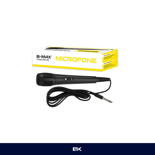 MICROFONE COM FIO P10 CABO 3 METROS