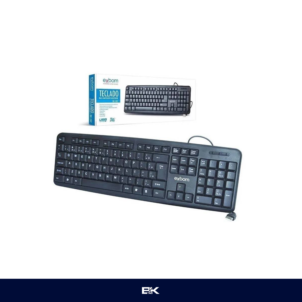 TECLADO USB COM FIO