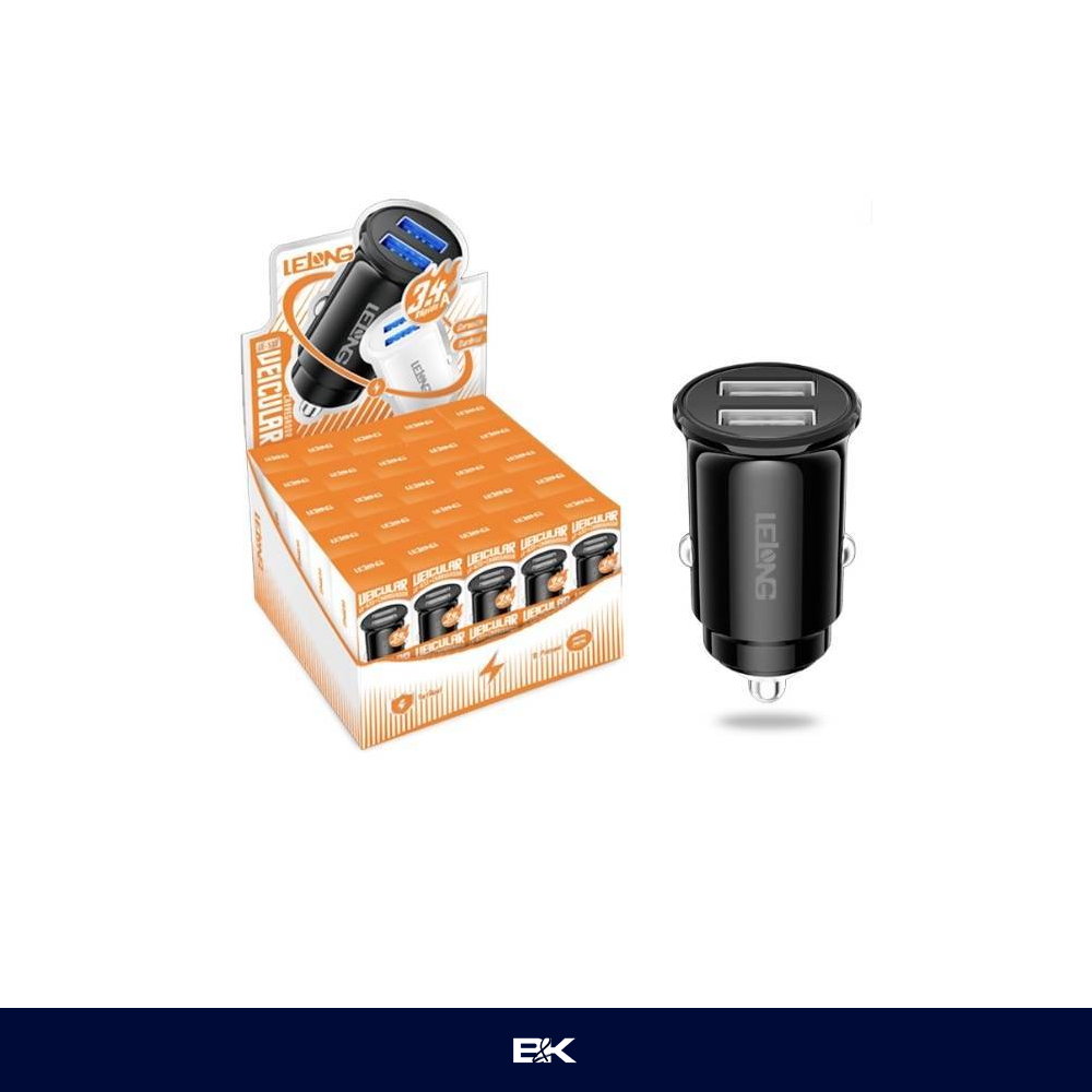 FONTE VEICULAR 3.4A 2 USB CARGA RÁPIDA